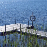 Badbrygga i Sjön Hindsen Småland