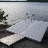 Badflotte med landgång