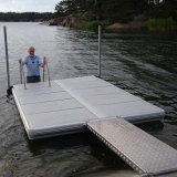 Badflotte med landgång